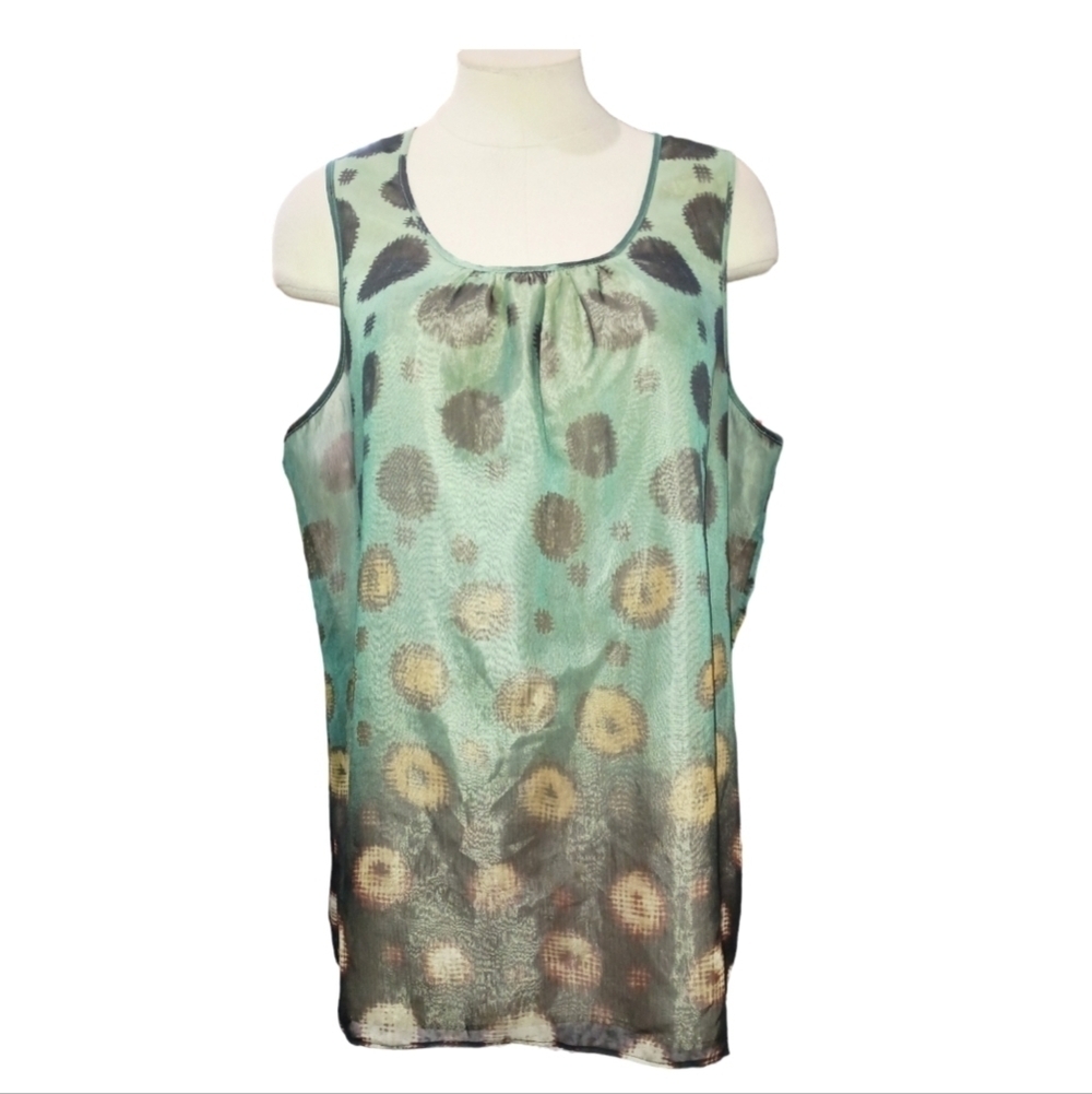 The Limited Geometric Print Sleeveless Blouse Size XL